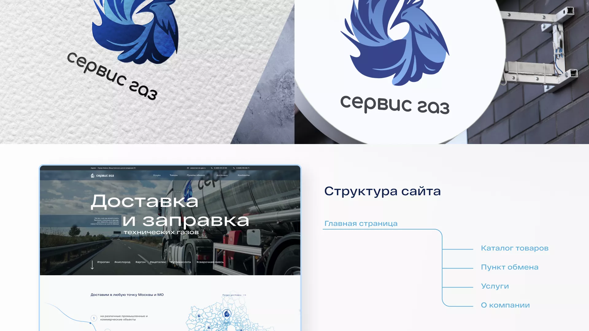 Создание сайта компании «Сервис газ» в Ставрополе