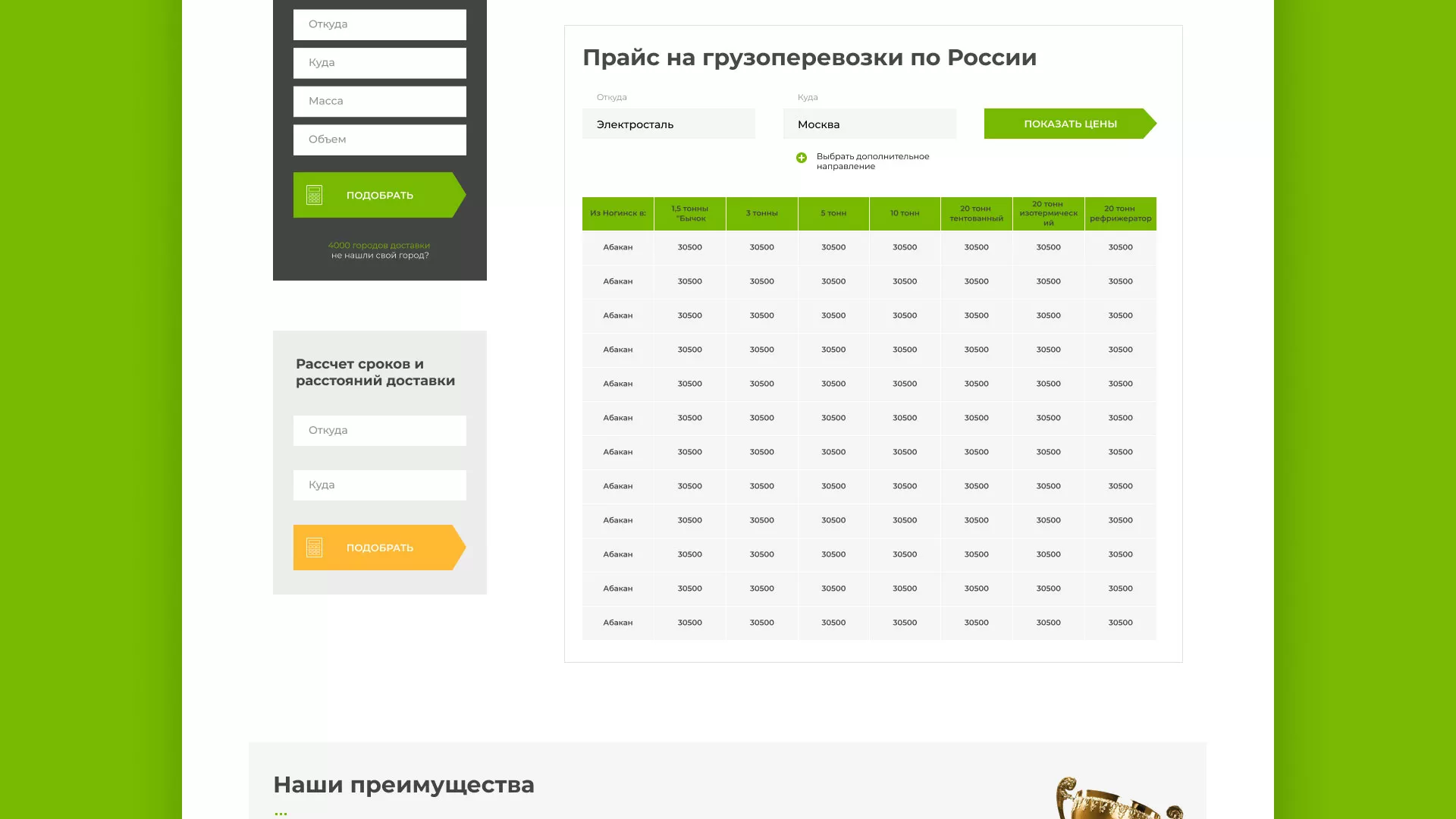 Разработка логотипа и сайта компании «Инком-Логистика» в Ставрополе