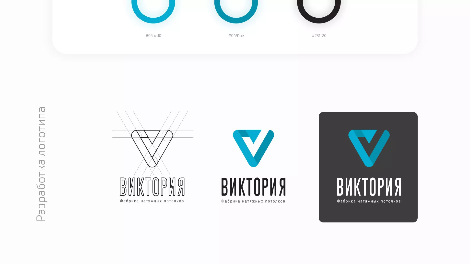 Разработка фирменного стиля компании по продаже и установке натяжных потолков в Ставрополе
