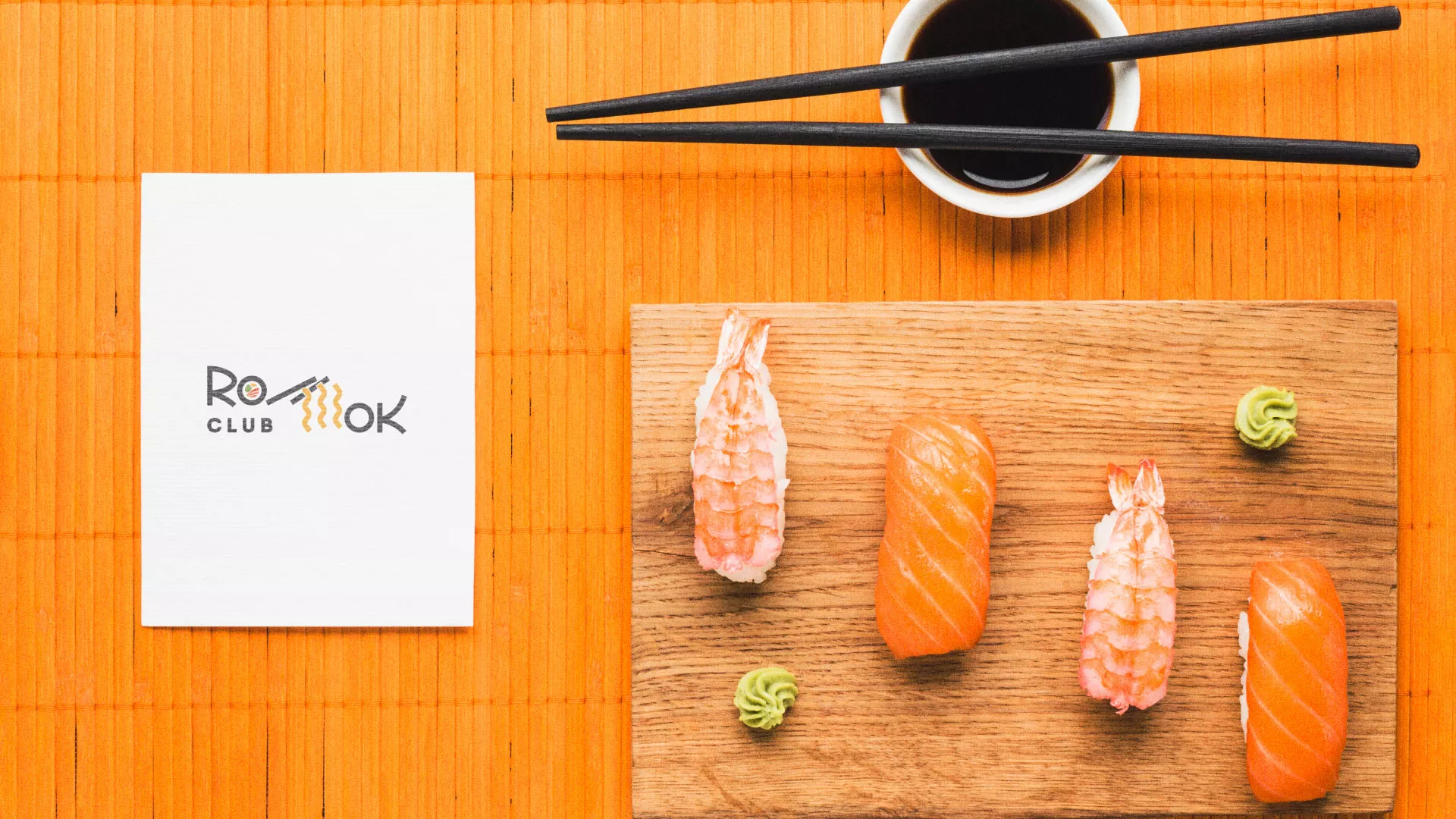 Создание логотипа суши-бара «Roll Wok Club» в Ставрополе
