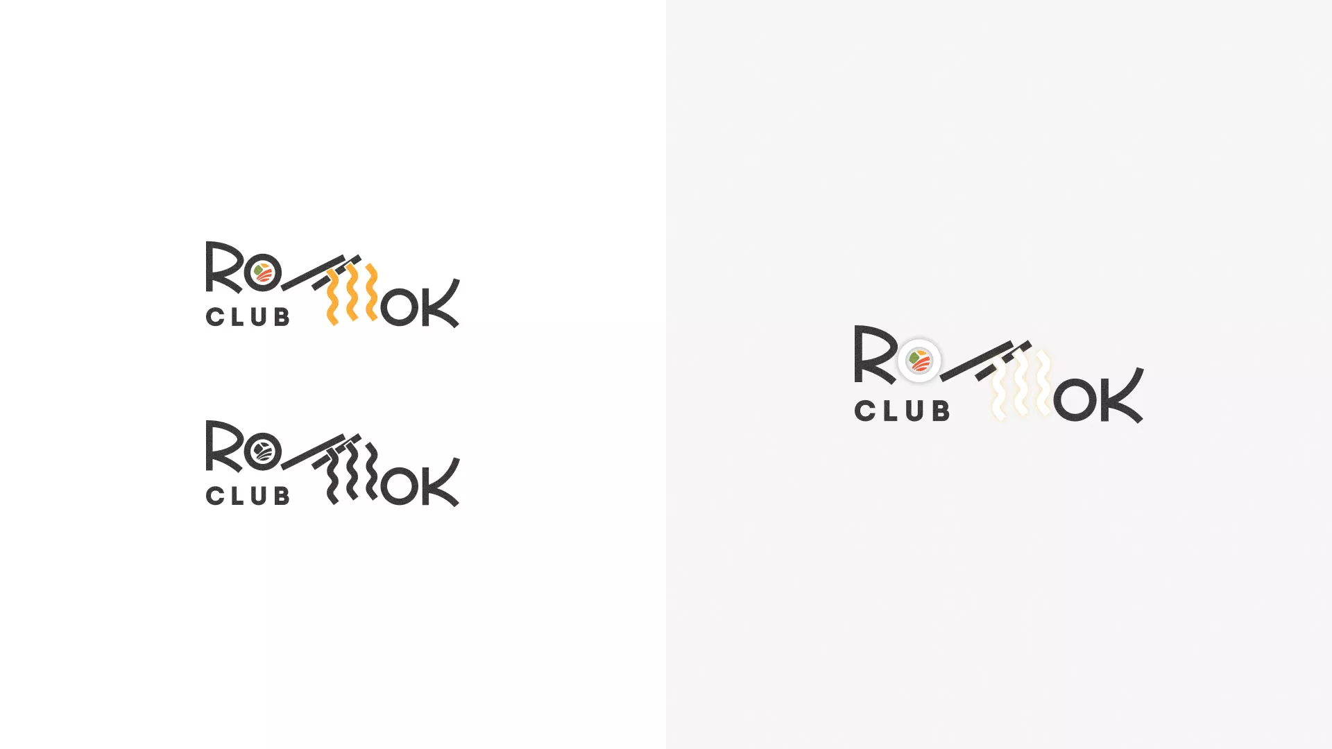 Создание логотипа суши-бара «Roll Wok Club» в Ставрополе