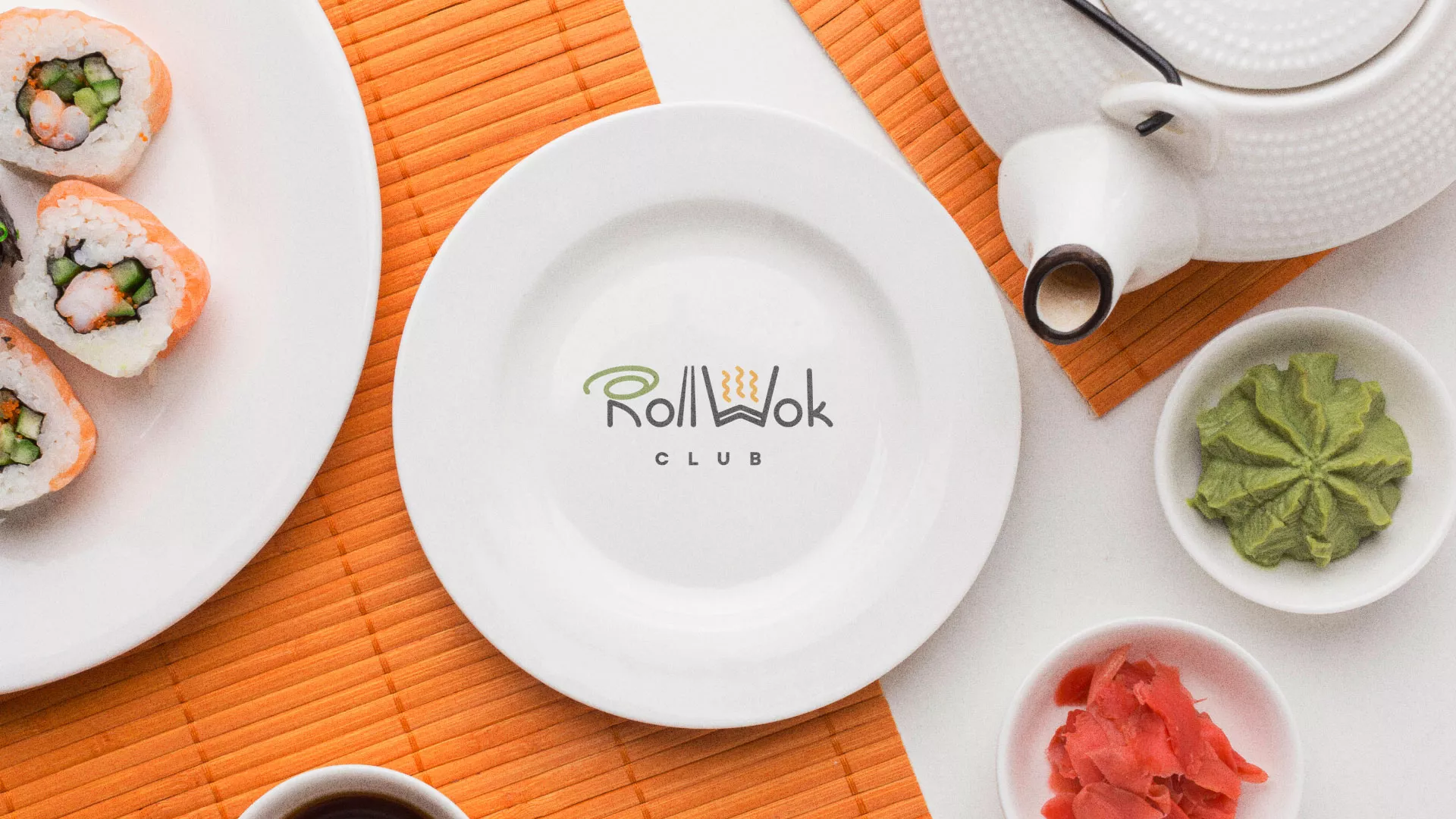 Разработка логотипа и фирменного стиля в Ставрополе для суши-бара «Roll Wok Club» Разработка логотипа и фирменного стиля в Ставрополе для суши-бара «Roll Wok Club»